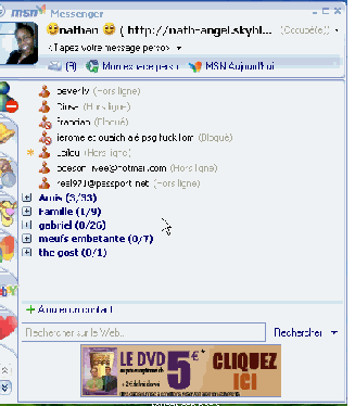 Laissez vos adresse msn